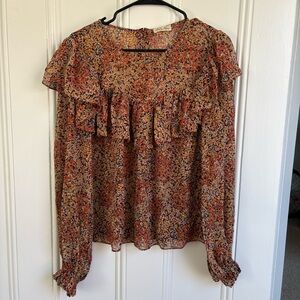 Love shack fancy ruffle blouse